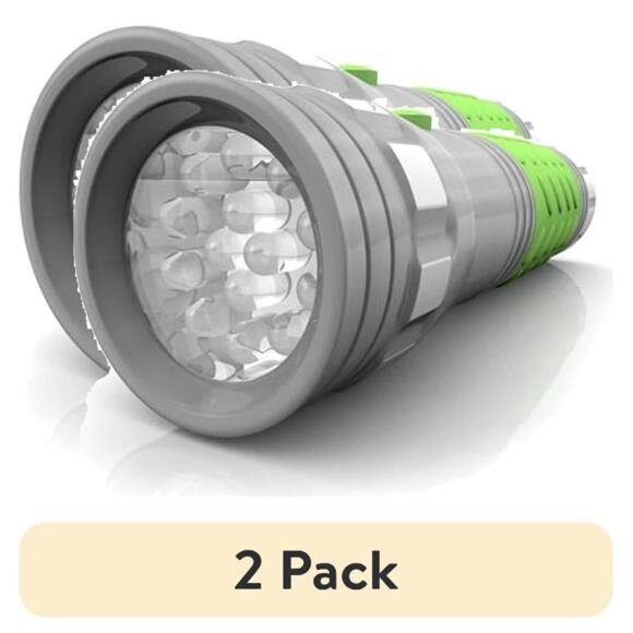 (2 pack) Brite Essentials 3AAA LED Glow In The Dark Flashlight (colors - Picture 1 of 6